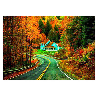 

UpperX Full Diamond Round Diamond 5D DIY Diamond Painting "Autumn Forest" Diamond Embroidered Cross-stitch Rhinestone Mosaic Gift