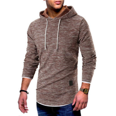 

USA Stock Mens Long Sleeve Hoodies Sweatshirt Hoody Jacket Pullovers Jumper Top