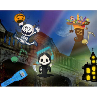 

12 Pattern Outdoor Flashlight Projector LED Light Landscape Xmas Halloween CA