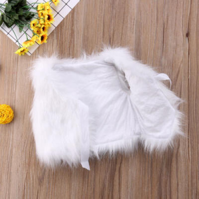 

Kids Baby Girl Outerwear Faux Fur Winter Warm Waist Vest Gilet Waistcoat Coat AU