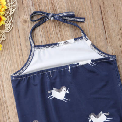 

Kids Baby Girls Cartoon Unicorn Bikini Swimwear Swimsuit Bathing Suit Beachwear