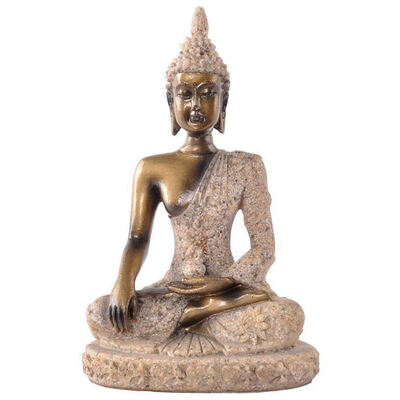 

UpperX Figurine Hue Sandstone Buddha Joss Sculpture Statue Hand Carved