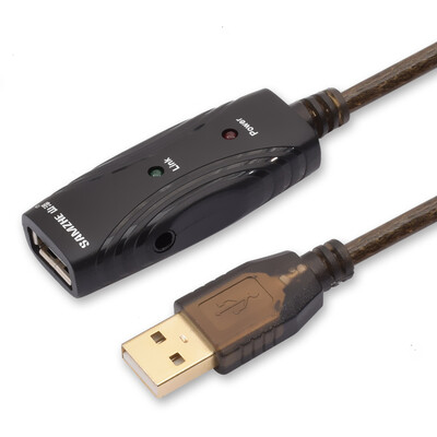

(SAMZHE) FD-05U Уровень USB2.0 уровня проекта AM-AF / кабель для передачи данных / удлинитель Встроенный супер чип с интерфейсом питания постоянного тока 5 метров