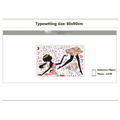 

Flower Girl Removable Wall Art Sticker Vinyl Decal DIY Room Home Mural Decor