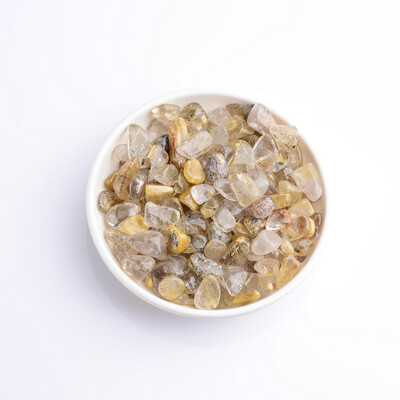

JINGLINGWUZHE Natural Blonde Crystal Polishing Crystal Crushed Stone Bracelet Decoration 4252