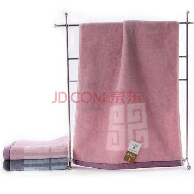 

Jingdong supermarket] King of the home textiles Schultmann S1206 Purple gray 2 cotton towels installed