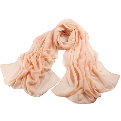 

Antarctic people Nanjiren solid color scarf female Korean version of cotton&linen scarves shawl dual-use bones nude color