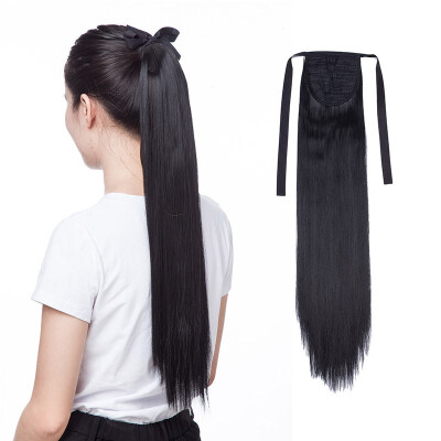 

3 Types Ponytail Extensions One Piece Claw Jaw Pony Tail Clip in Hair Extensions Curly Long Straight Soft Silky