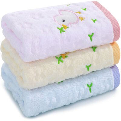 

[Jingdong Supermarket] Sanli towel home textiles cotton cartoon series of baby towel 25x50cm soft absorbent towel value of 4