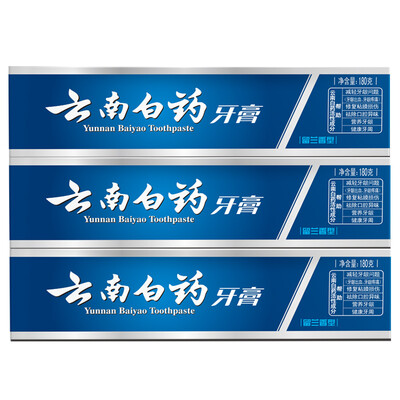 

Yunnanbaiyao зубной паста 180g × 3 (кудрявая мята)