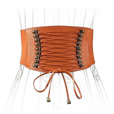 

VOCHIC Womens PU Leather Belt High Waist Cincher Belt Corsets Wide Belt
