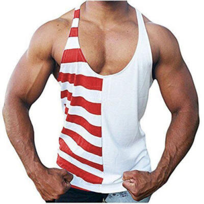 

Gym Men Muscle Sleeveless Tank Top Tee Shirt Bodybuilding Sport Fitness Vest UK