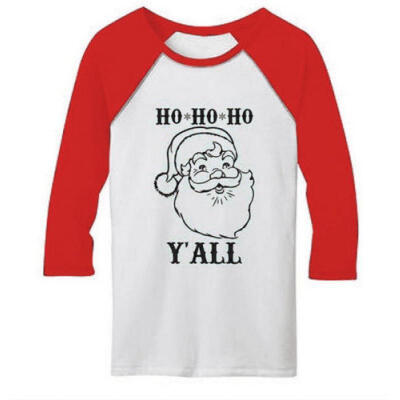 

Womens Christmas Santa Claus Loose T Shirt Long Sleeve Blouse Ladies Casual Tops