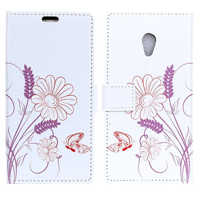 

MOONCASE Alcatel 1x Painted Leather Case - Pansy