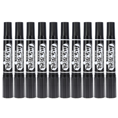 

Jinvanyan Genvana K-0918 large double-headed oily marker - black 10 packs