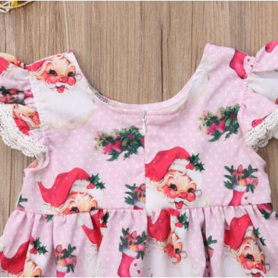 

Newborn Kids Baby Girls Santa Claus Xmas Dress Princess Party Pageant Costume AU