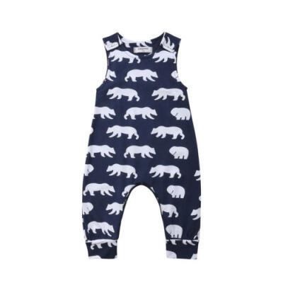 

Toddler Kids Baby Girl Boy Bear Romper Jumpsuit Playsuit Outfits Cotton Clothes