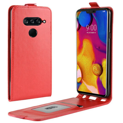 

for LG V40 ThinQ LM-V405QA Flip Leather Case for LG V40 ThinQ LM-V405QA V405TA V405UA Retro Wallet Case Leather Cover Cases