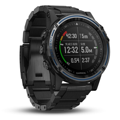 

Garmin Descent Mk1 titanium alloy leather strap version GPS smart watch multi-function heart rate monitor dive computer sports watch a variety of navigation transmitter watches