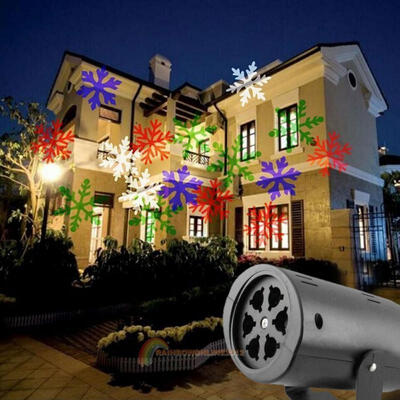 

Snowflake Outdoor Landscape Garden Projector LED Moving Laser Xmas Stage Light