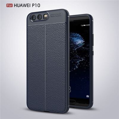 

Fivice Huawei P10 case Luxury leather TPU silicone anti-fall soft shell phone case