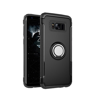 

Fivice Samsung Galaxy S8 plus case PC metal ring shell magnetic car bracket TPU phone case