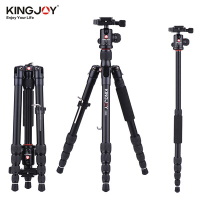 

KINGJOY K009 135cm44ft Portable Camera Tripod Monopod Trekking Stick Aluminum Alloy with Ball Head Quick Release Plate Support