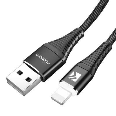 

FLOVEME LED For Lightning to USB Cable For i-Phone X  Max Fast Charger Charging USB Data Cable For i-Pad i-Phone 6 6S Wire Cord