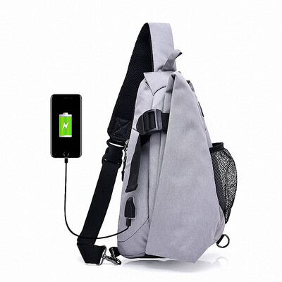 

Lixada Men Chest Bags Casual Chest Pack Anti Theft Sling Crossbody Bags Messenger Bag Shoulder Bag