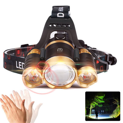 

YWXLight XPE-T6 2000Lm White Light Telescopic Zoom Intelligent Induction LED Headlamp