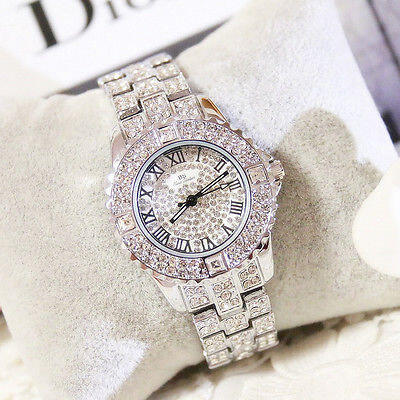 

Luxury Women Watch Rhinestone Bling Crystal Analog Quartz Wristwatch Dress Watch