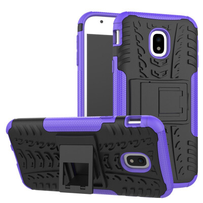 

Fivice Samsung J3 2017J320 Case TPU anti-fall tire pattern back clip bracket phone case