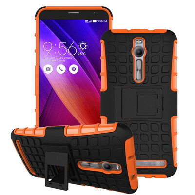 

Fivice Asus Zefone 2 ZE551ML 55 inch Case TPU anti-fall tire pattern back clip bracket phone case