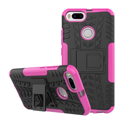 

Fivice Xiaomi 5X Case TPU anti-fall tire pattern back clip bracket phone case