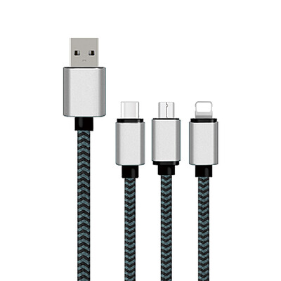 

LAMYOO N112 USB Cable 3in1 for Micro USB Type C Mobile Phone Charger Cable for iPhone Samsung 6 Charging Cable Micro USB Charger C