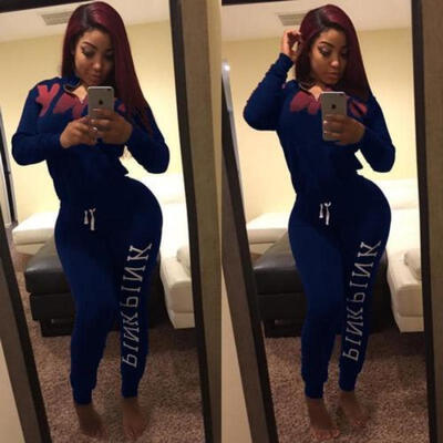 

Hot Womens Tracksuits Hoodies Sweatshirt Jogging Pants 2Pcs Set Sports Suit