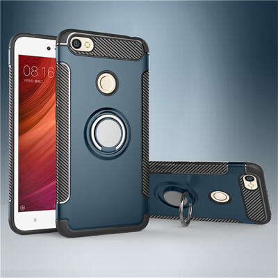

Fivice Xiaomi Redmi note 5A pro case PC metal ring shell magnetic car bracket TPU phone case