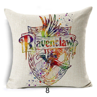 

Harry Potter Cushion Cover Cotton Linen Goblet of Fire The Deathly Hallows Home Decorative Pillow Cover for Sofa Cojines