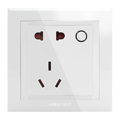 

Hongyan (HONYAR) IHC8325B smart socket WIFI control 5 hole 10A measurement type white