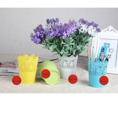 

MakeUp Lace Plant Flower Vase Pot Pen Makeup Brush Storage Holder Desk Organizer