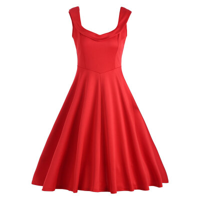 

Fit&Flare A Line Work Vintage Dress