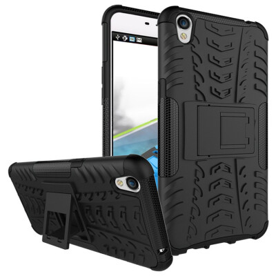 

Fivice OPPO F1 plus Case TPU anti-fall tire pattern back clip bracket phone case