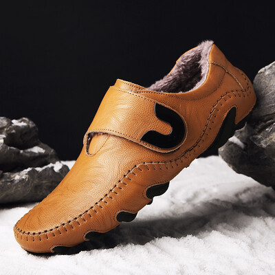 

Mens Shoes Casual Work Shoes Fashion Formal Shoes Genuine Leather Shoes For Men Can Add Cotton Black Brown Yellow Size 38-46