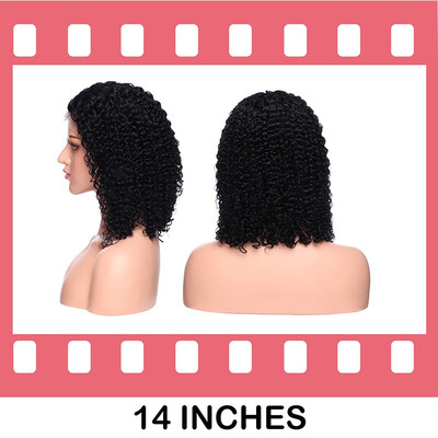 

Human Hair Short Wigs Curly Natural Wavy for Women Brazilian Virgin Hair Short Bob Curly Human Hair Lace Front Wigs with Baby Hair