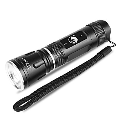

UKing Xpe Q5 600LM 3 Mode Zoomable Aluminum Mini Flashilight Torch