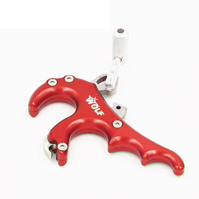 

Composite Metal 4 Finger Grip Caliper Arrow Release Aids for Compound Bow Hunting Archery Steel