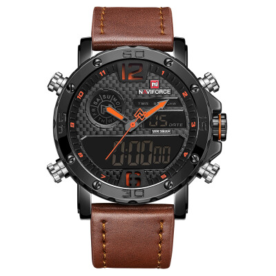 

NAVIFORCE NF9134 Quartz Fashion Watch Men Watches Top Brand Luxury Male Clock Business Military Dual Display 30M Waterproof Wrist