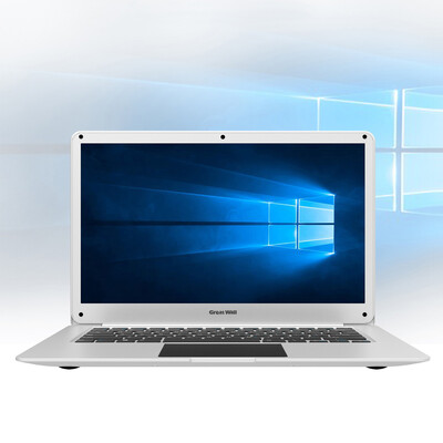 

Great Wall W1410A 14 inch Windows 10 Intel Celeron N3350 24GHz 4GB 64GB 37W Long-time Battery WIFI BT LAN Notebook Sliver