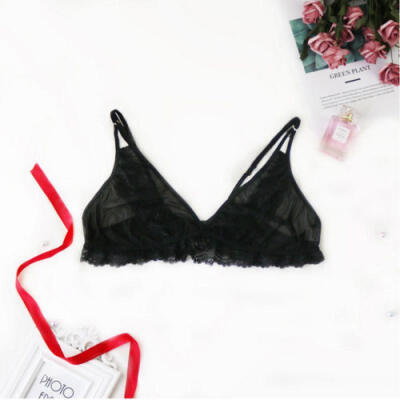 

Women Lace Floral Bralette Bralet Bra Bustier Crop Top Cami Unpadded Bra Set