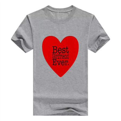 

Anniversary Gifts Best Girlfriend Ever Valentines Day Heart Handle Men Tshirt